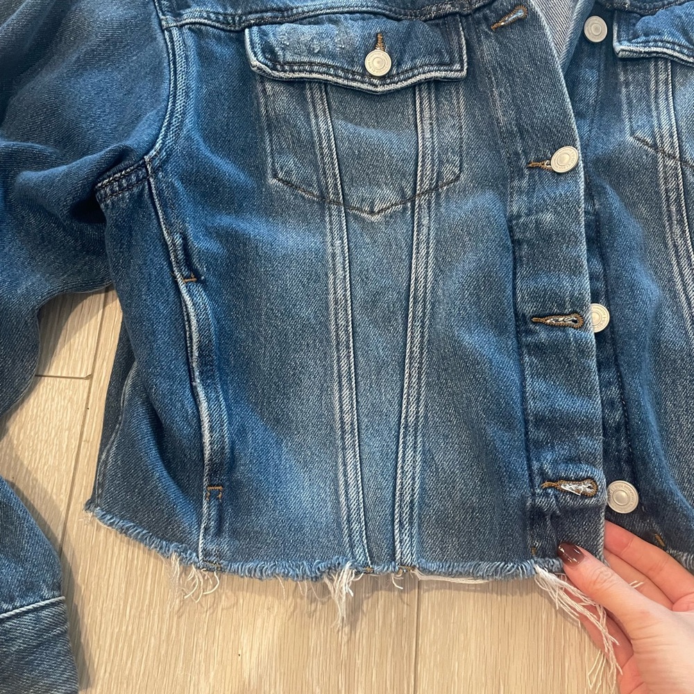 All Saints Women's Blue Jean Denim Jacket - Picture 4 of 9